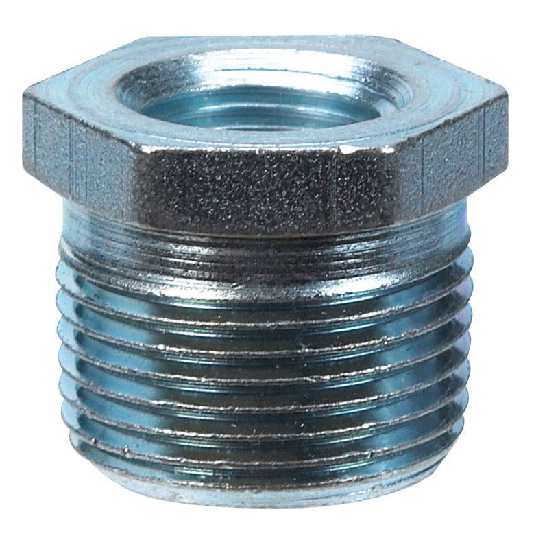 Bucha Hexagonal Billco De 1/2 Pol. Mpt X 3/8 Pol. Dia. Mpt Galvanizado
