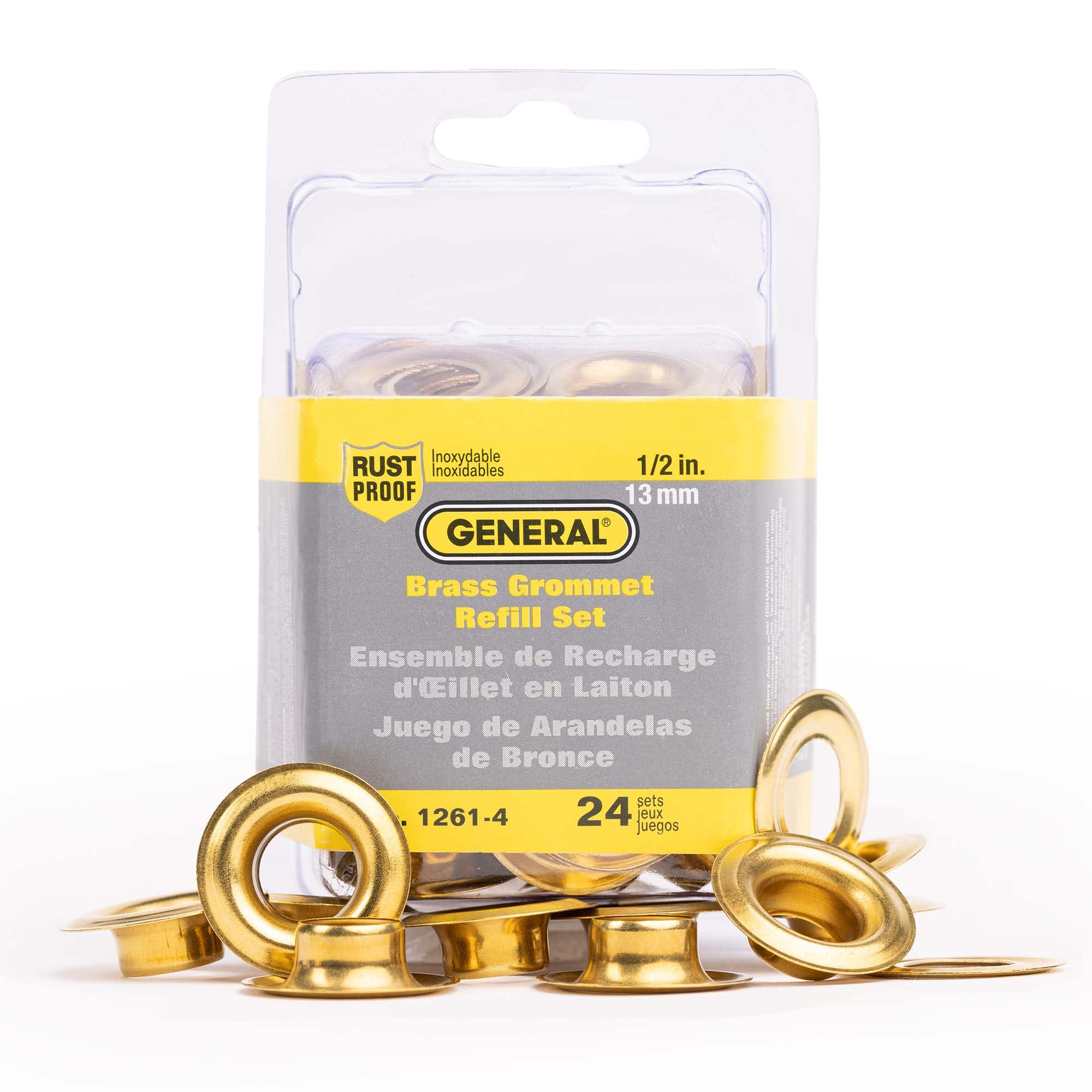 Washer General Tools 1261-4, Refil Com Ilhó De 13 Mm, 24 Conjuntos