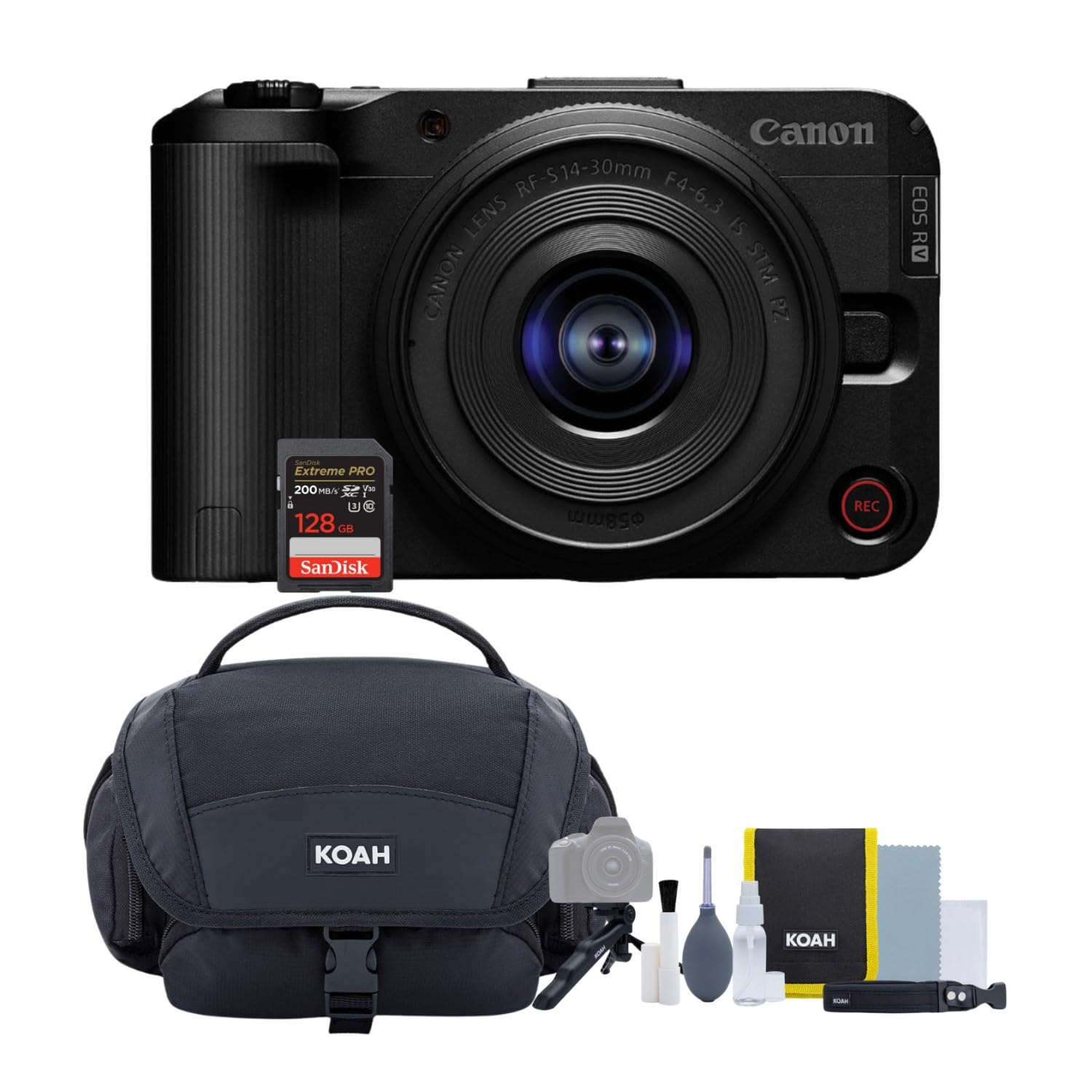 Câmera Sem Espelho Canon Eos R50 V Com Kit De Lentes 14-30 Mm