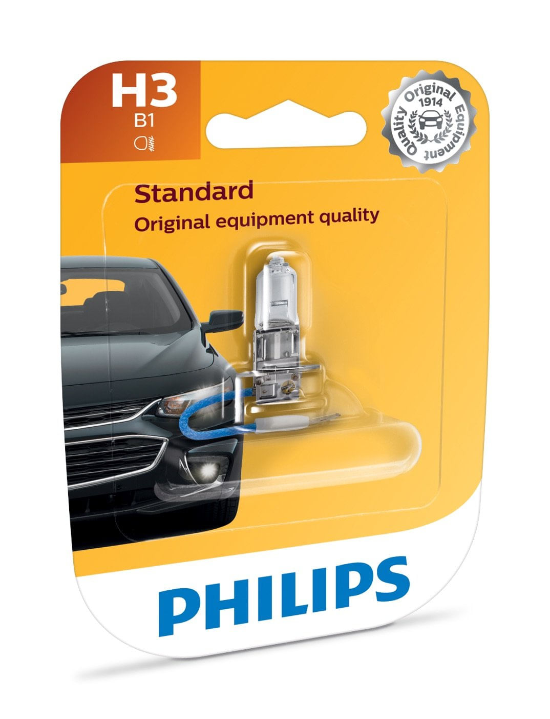 Lâmpada De Veículo Philips H3 Standard Halogen, 1 Pacote