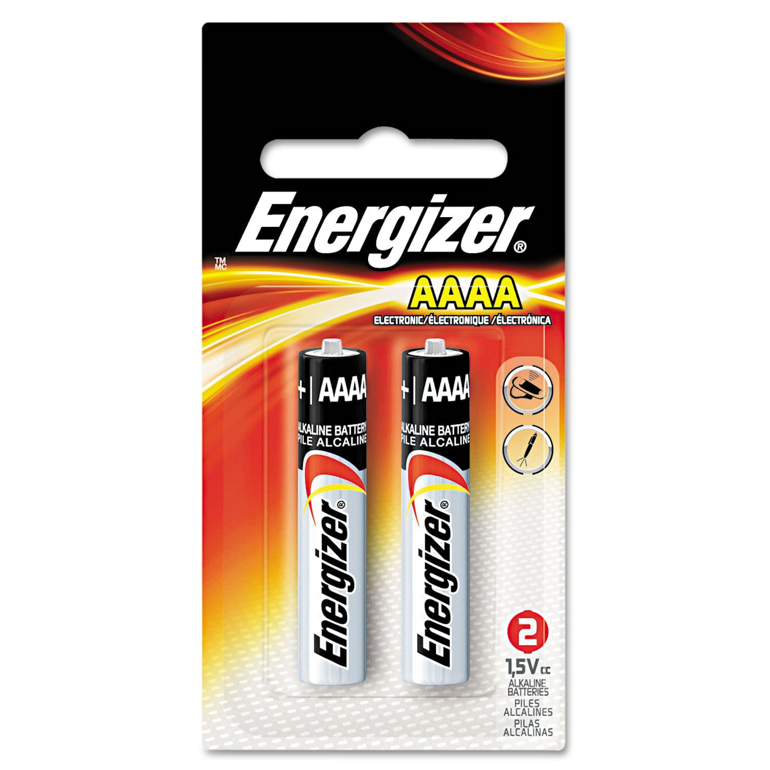 Pacote Com 2 Pilhas Alcalinas Eveready Energizer E96bp2 Aaaa