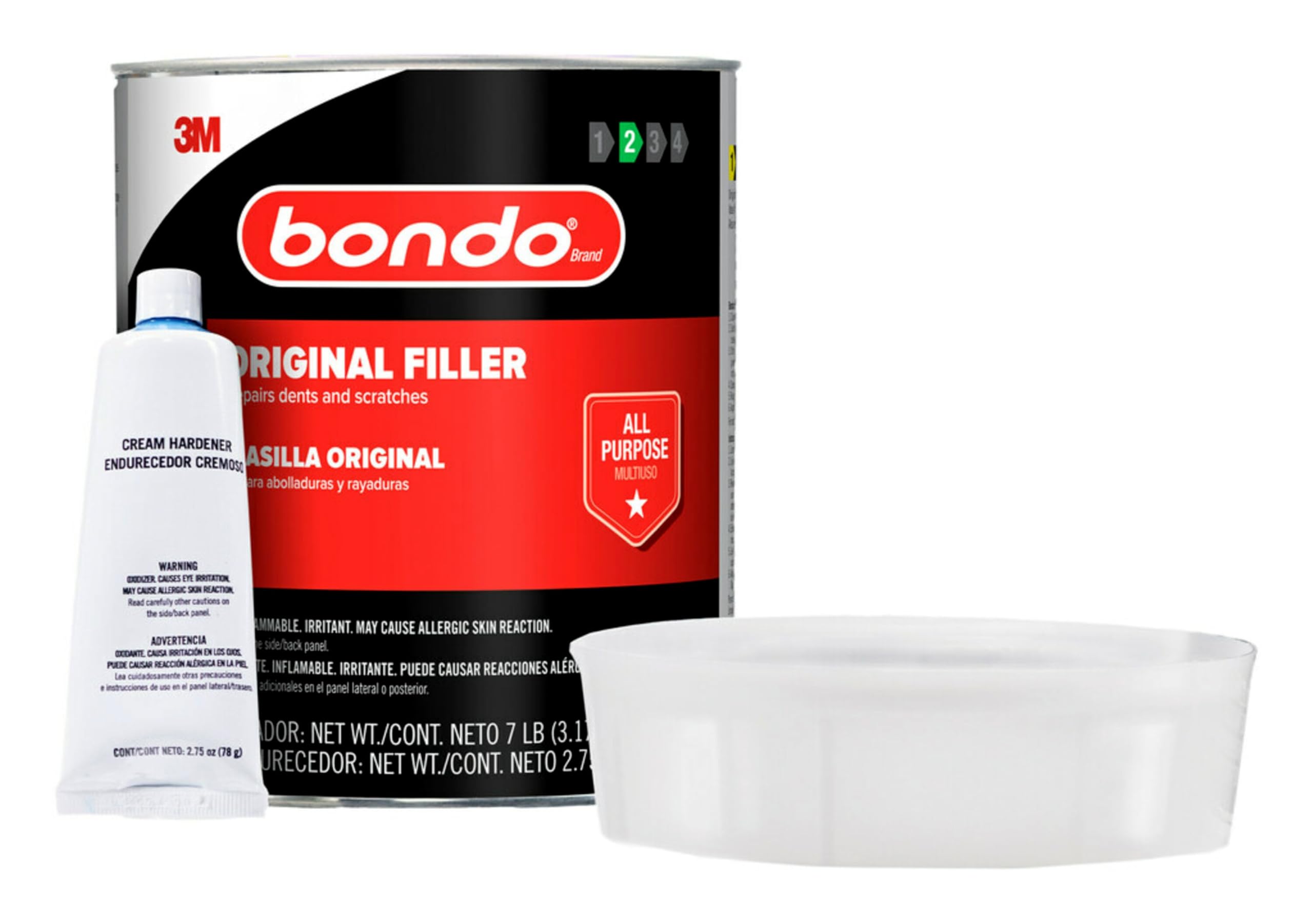 Enchedor Bondo Original 3,2 Kg Com Endurecedor 80 Ml Multi-surface