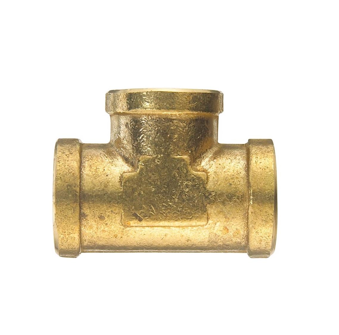 Encaixe De Tubulação Homeplus+ Brass Fpt Tee De 3/8 Polegadas