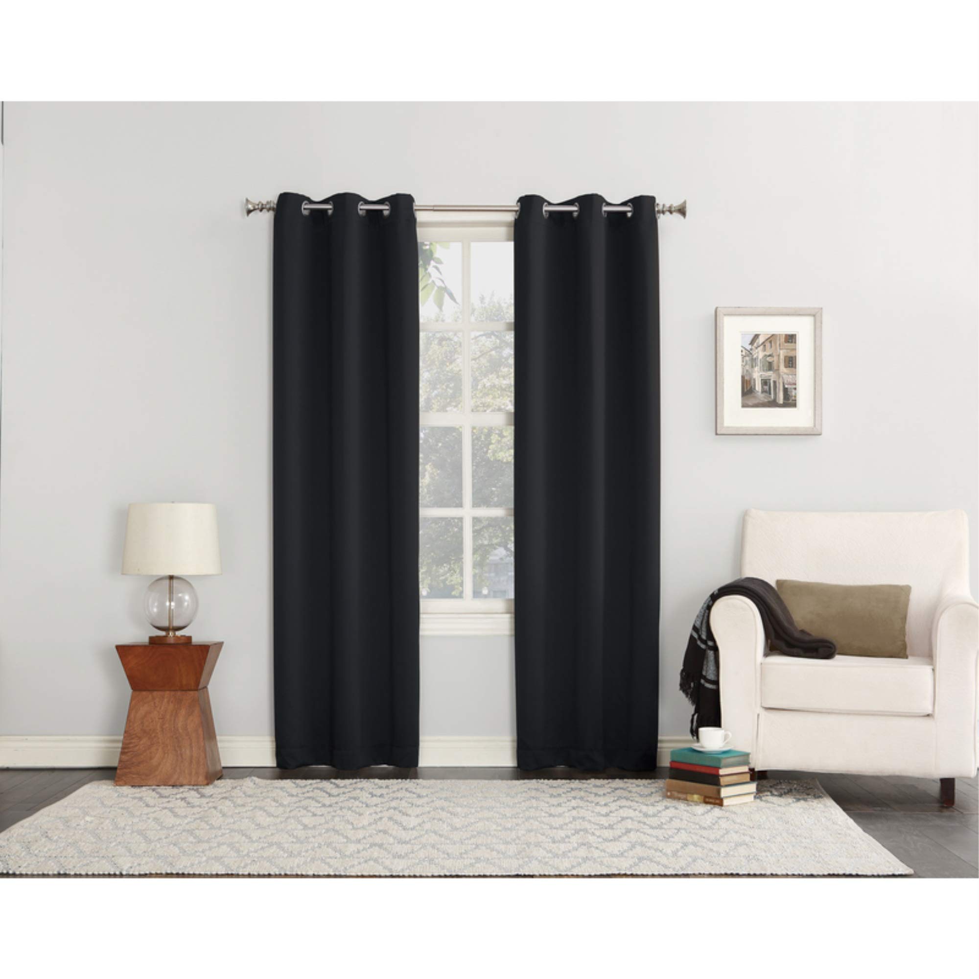 Pacote Com 2 Cortinas Sun Zero Norwich Black
