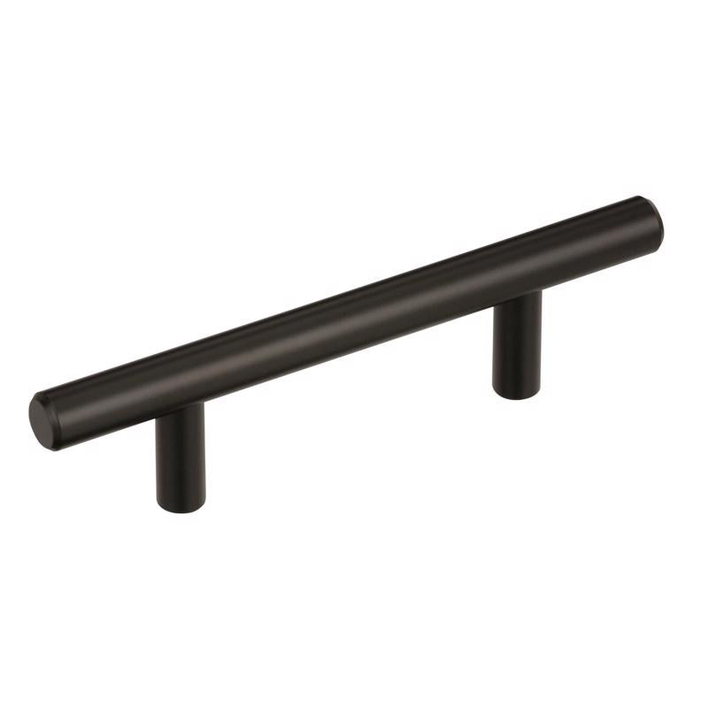 Bar Pull Amerock Contemporary T-bar Black Bronze, 3 Polegadas, Pacote Com 5