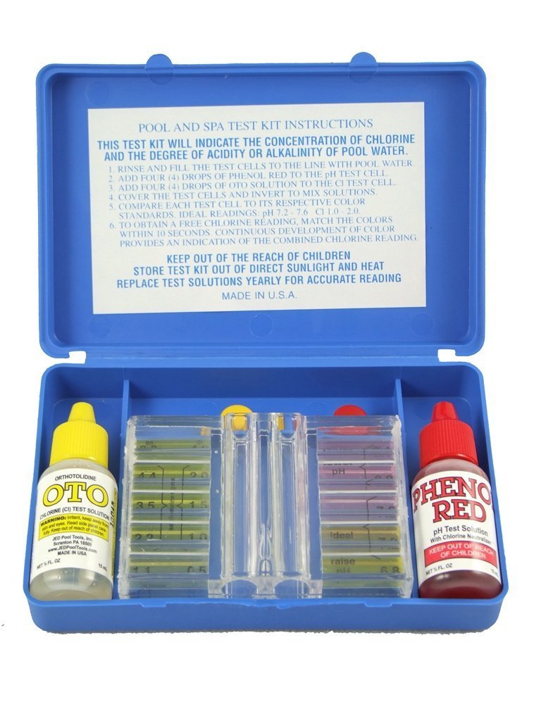 Kit De Teste De Piscina Jed Pool Tools 00-481 Dual Oto Ph