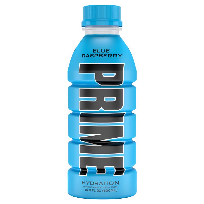 Beverage Prime Hydration Blue Raspberry 500ml, Pacote Com 12