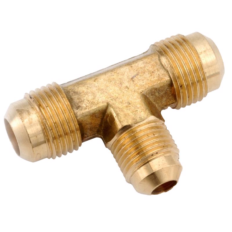 Reduzindo Tee Anderson Metals Brass 3/8 Polegadas X 3/8 Polegadas X 1/4 Pol.