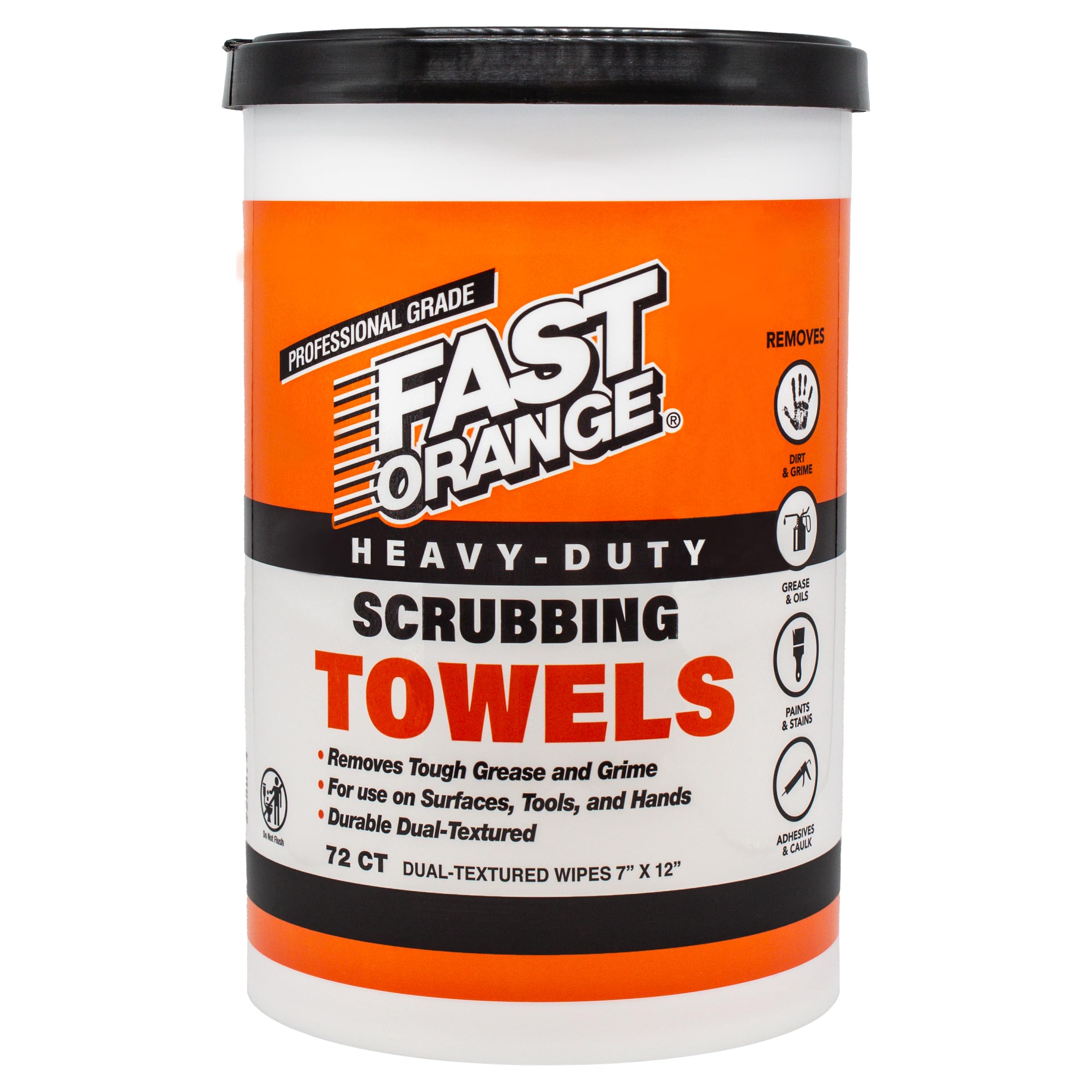 Toalhas De Esfregar Fast Orange Heavy Duty 72ct