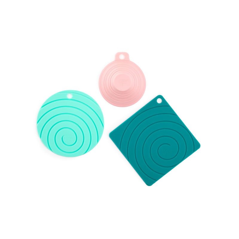 Silicone Variado Jar Grips Core Kitchen (pacote Com 6)