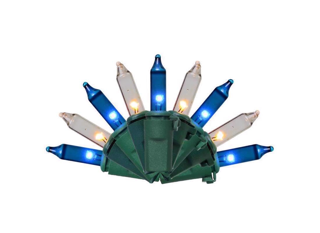 String Light Celebrations: Led Clássico, Azul, Branco, 100 Lâmpadas