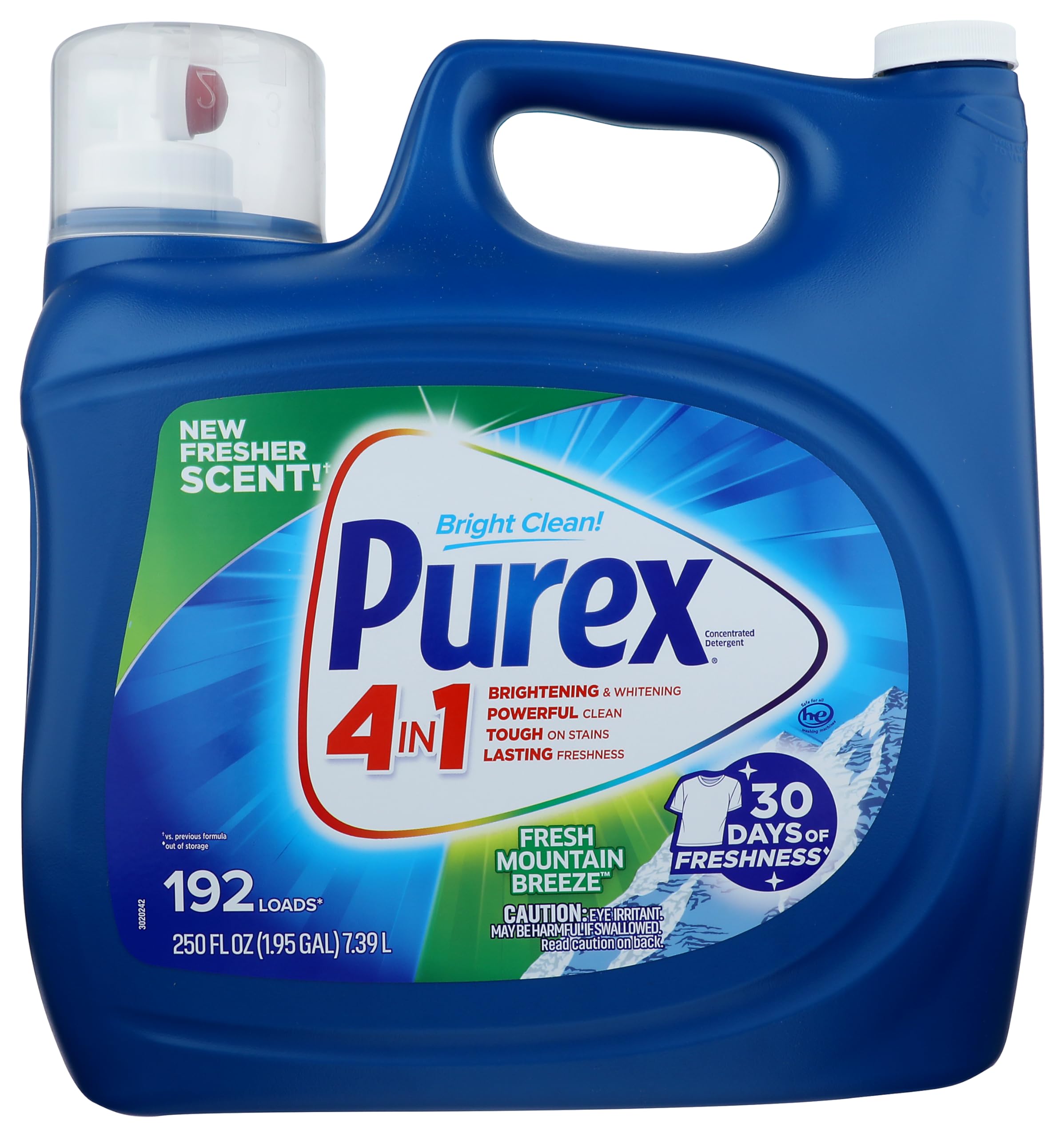 Detergente Para Roupa Purex 4 Em 1 Mountain Breeze 7,4l