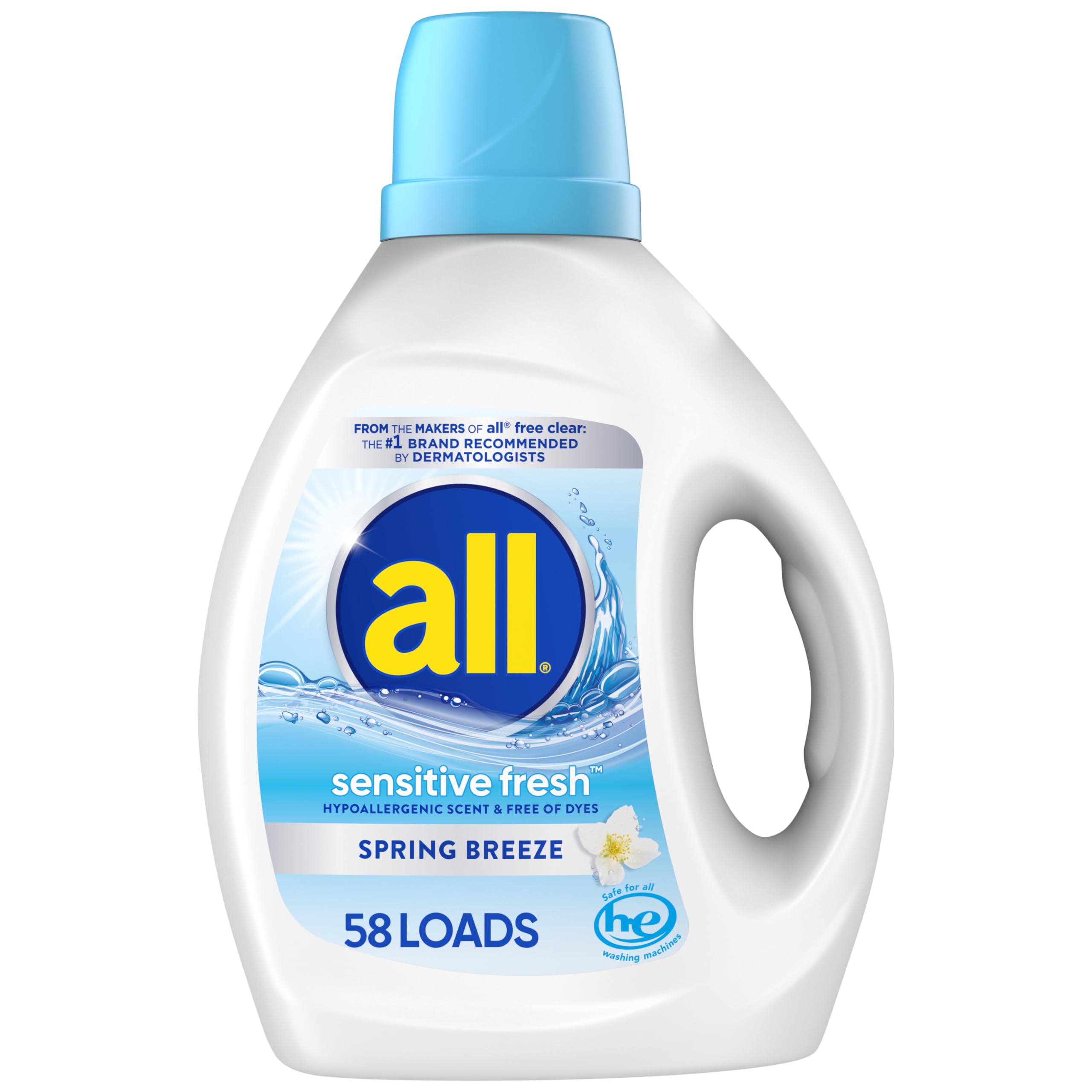 Detergente Líquido Para Ropa All Sensitive Fresh 2600 Ml