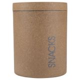 Treat Canister Loopy Products Brown Molded Bamboo 2,3 L Para Todos Os Animais De Estimação