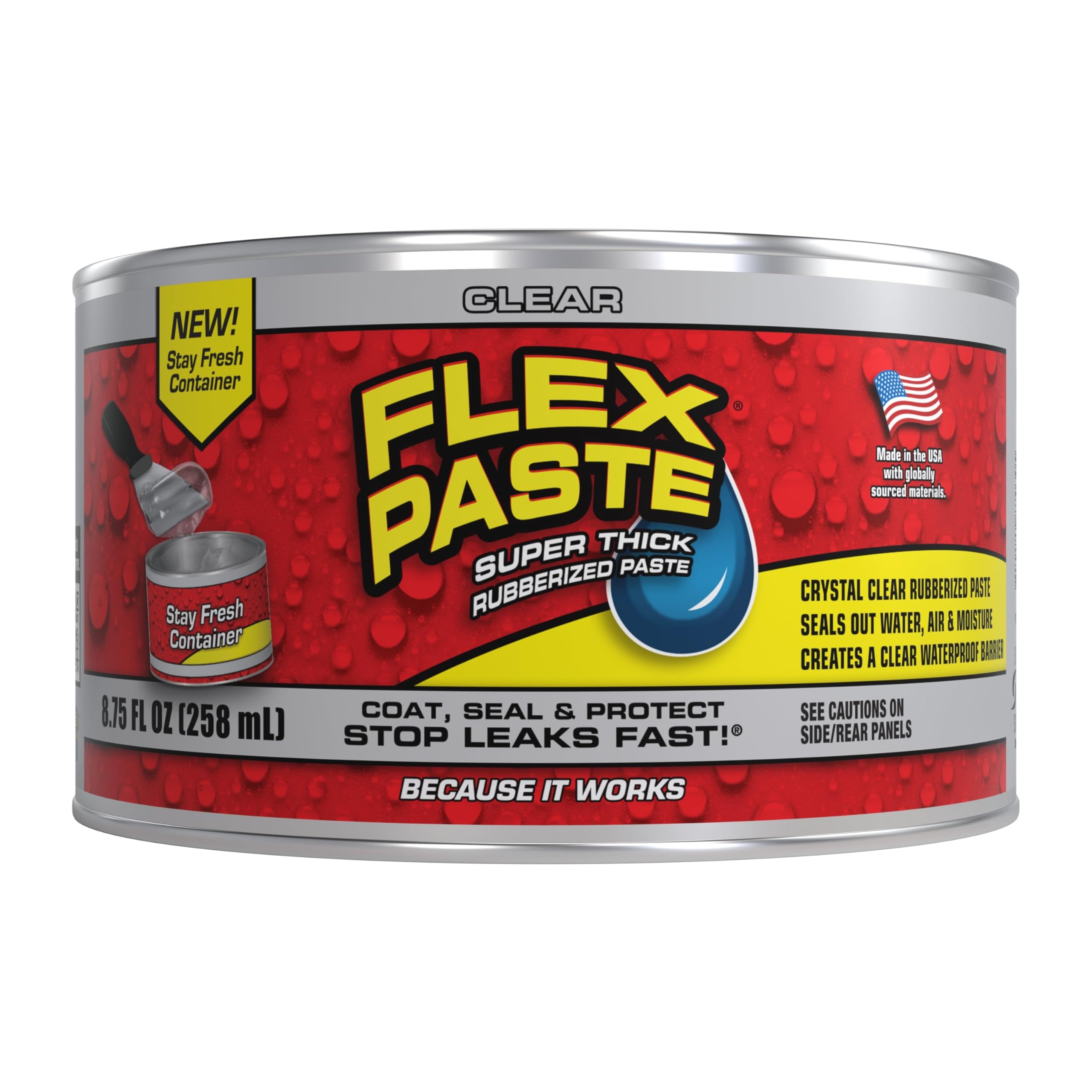 Sealant Flex Paste Pasta Emborrachada Impermeável Transparente 258ml