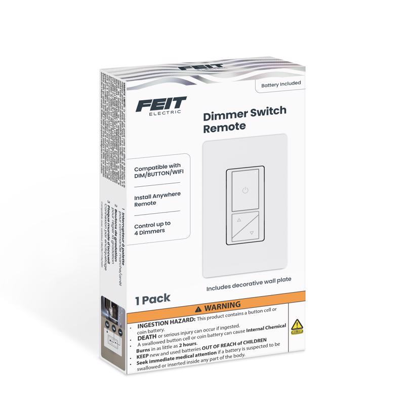 Dimmer Switch Feit Paddle Smart-enabled 200 W Com 1 Unidade Remota