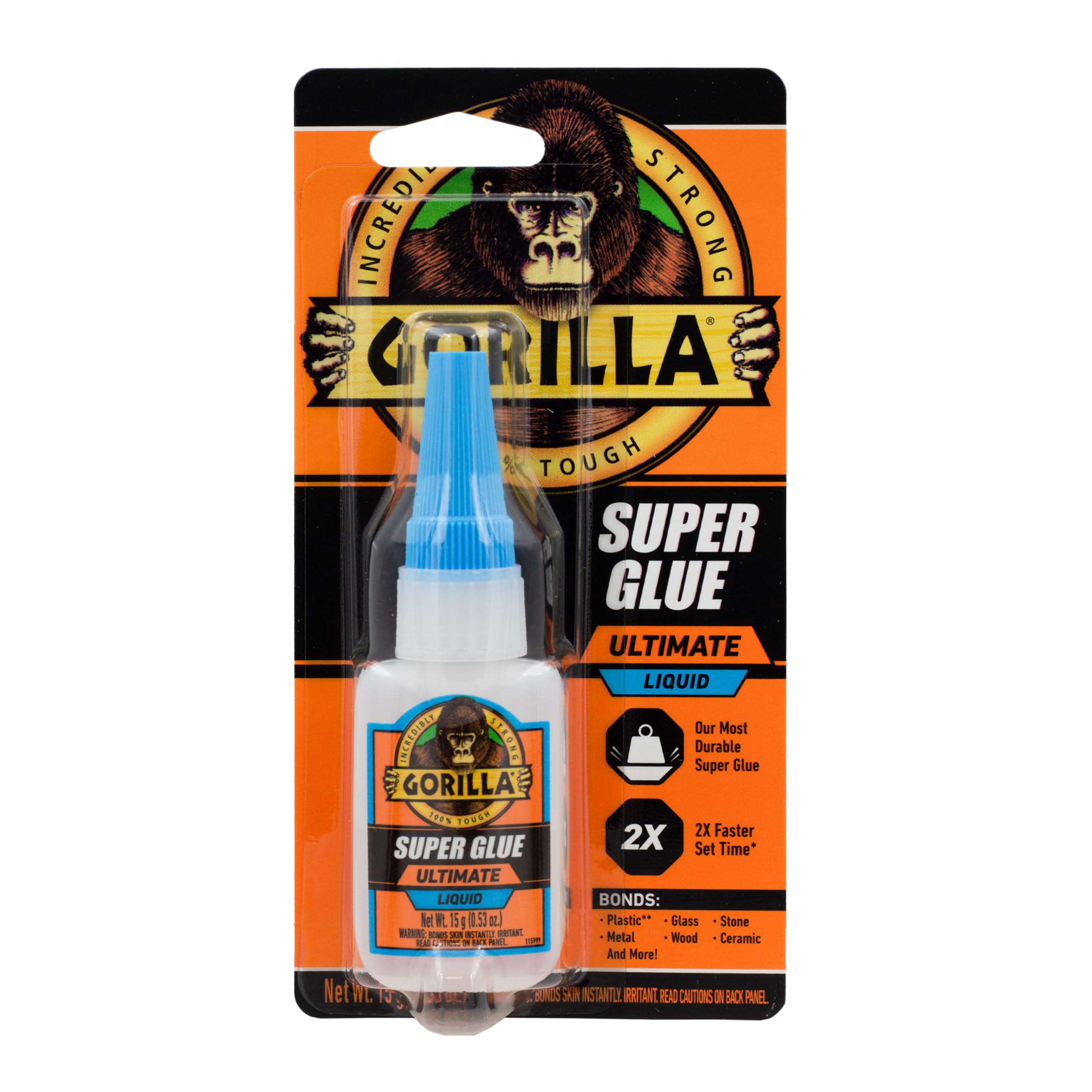 Adesivo Gorilla Ultimate Super Glue 15g Clear Fast-set