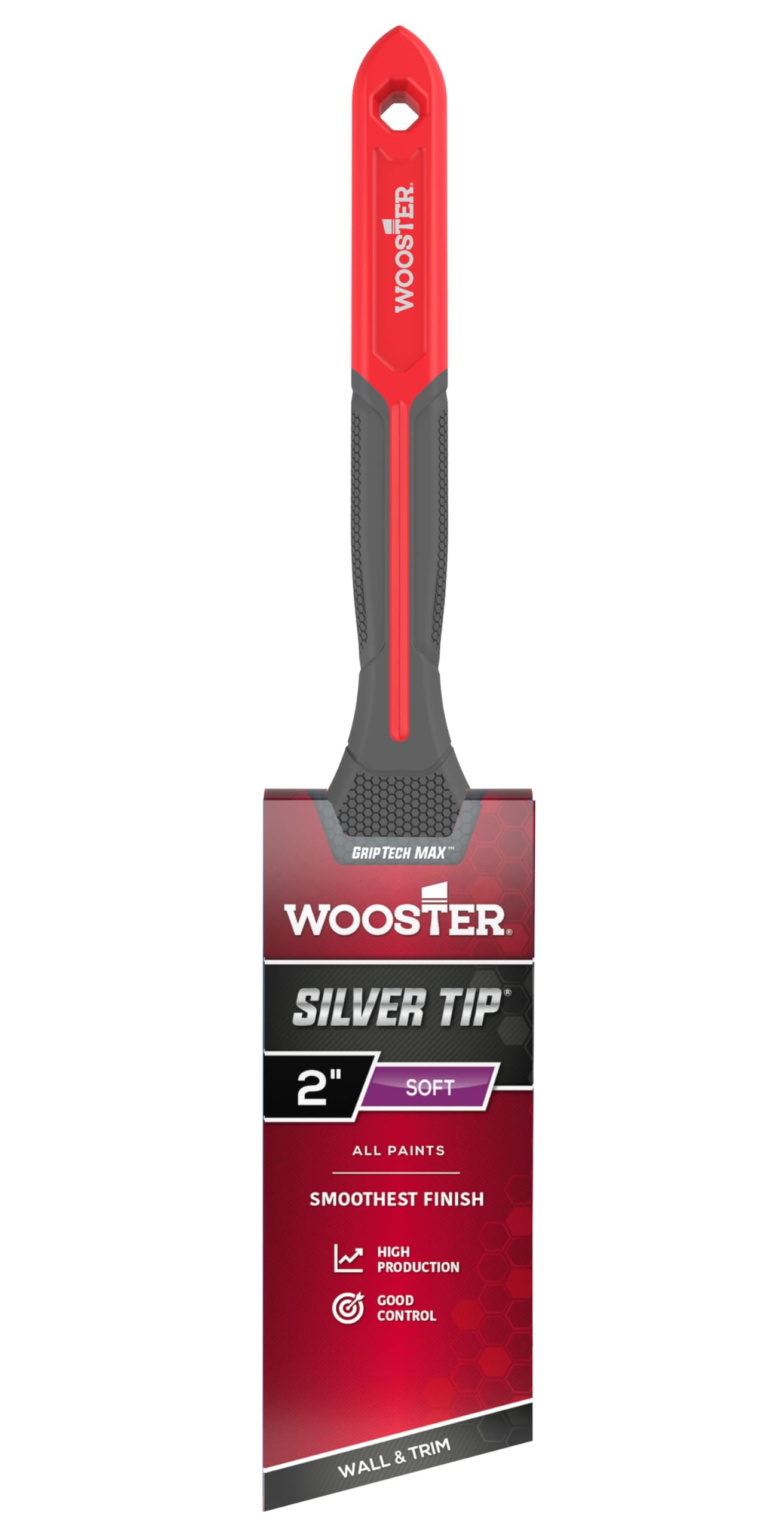 Pincel Wooster G5221-2 Com Ponta Prateada De 5 Cm Griptech Max