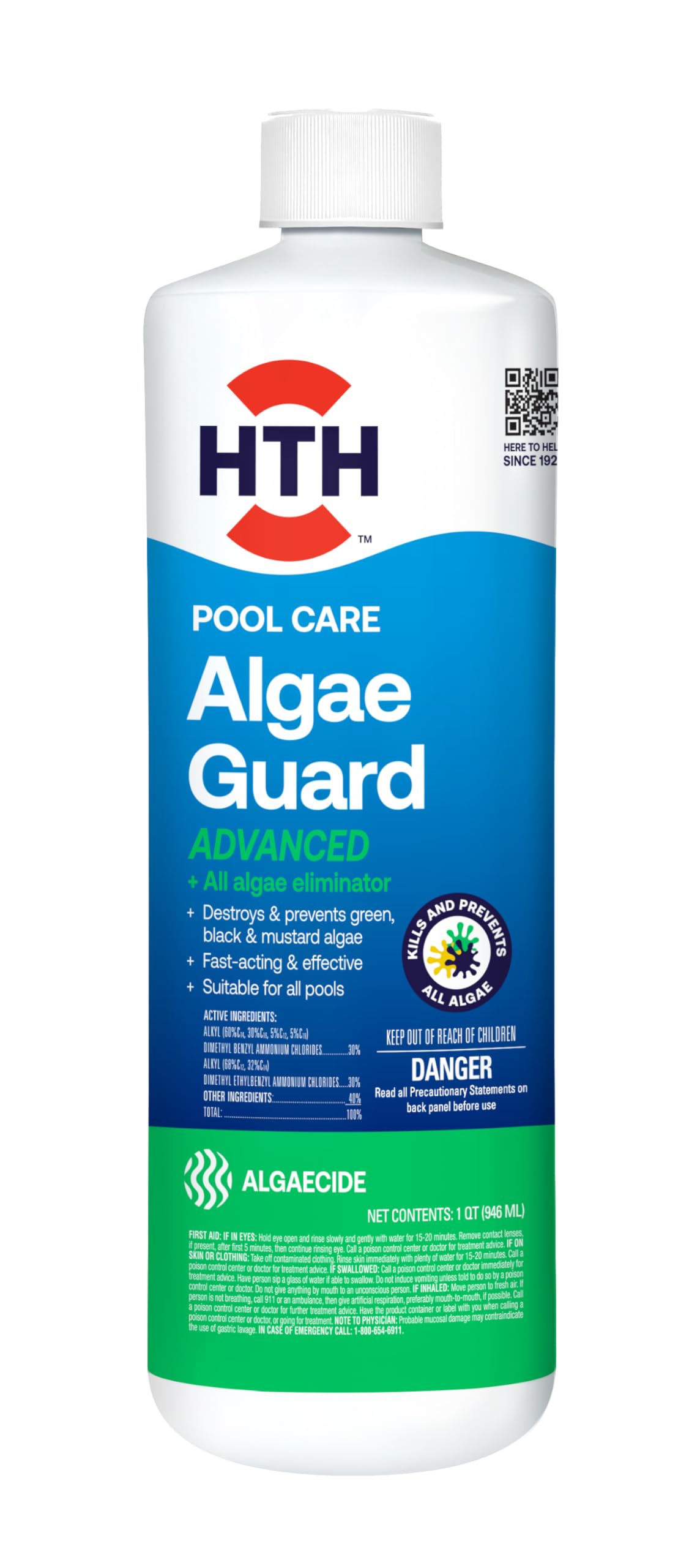 Cuidados Com A Piscina Algae Guard Hth 67243 946ml