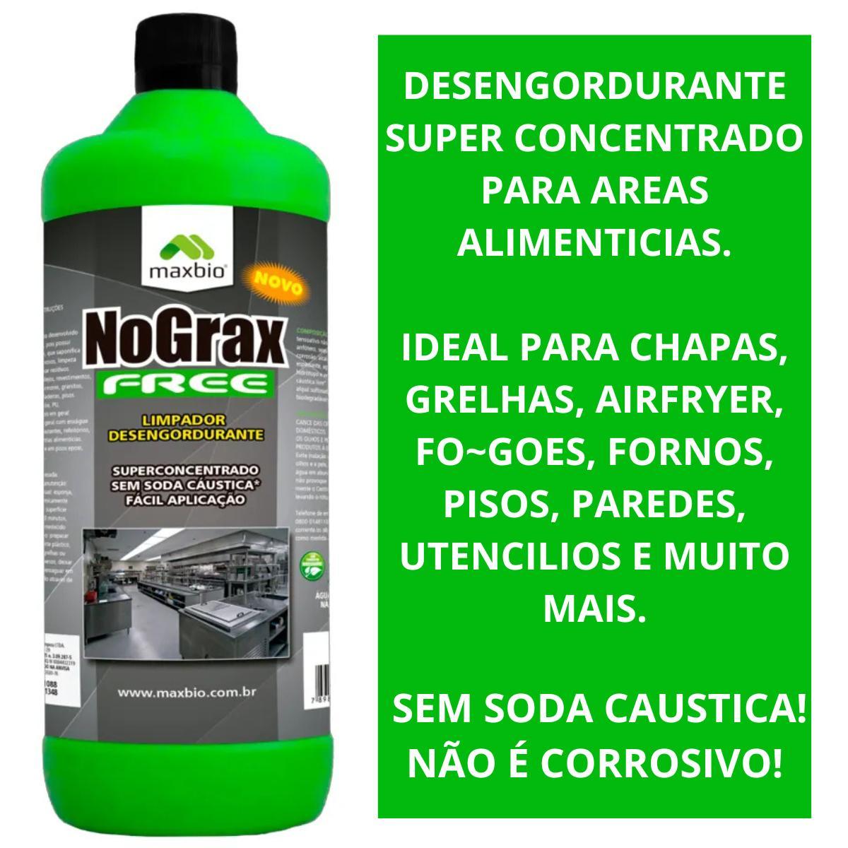 Nograx Free Limpador Desengordurante Concentrado Maxbio 1l - Carrefour