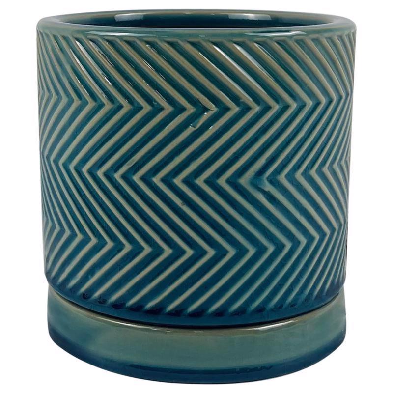 Padrão Cruzado Cerâmico Planter Border Concepts Azul 20 Cm - Carrefour