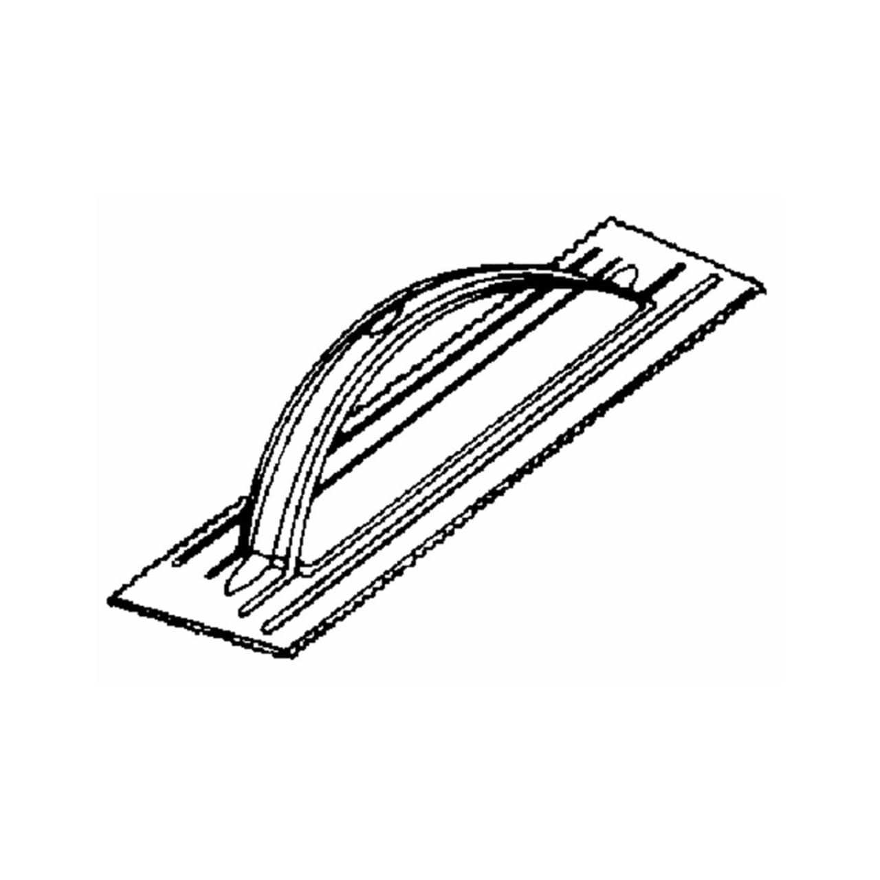 Espátula Dentada Clark Tile Qlt, Alça De Plástico De 11 Cm