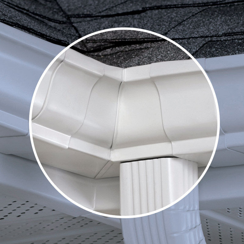 Inside Miter Amerimax White Aluminium K Para Calha De 5 Polegadas