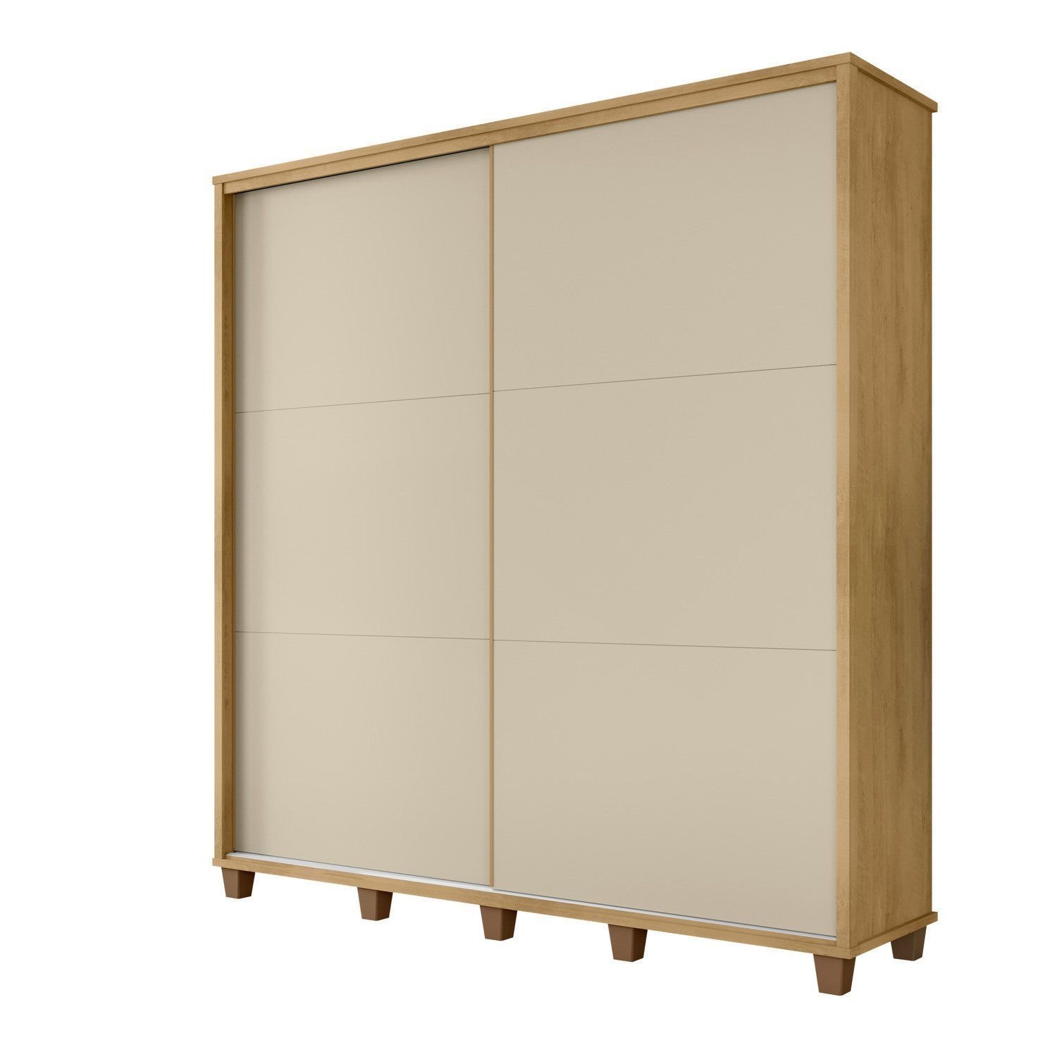 Guarda-roupa Casal Monte Carlo Com 2 Portas De Correr 4 Gavetas ...