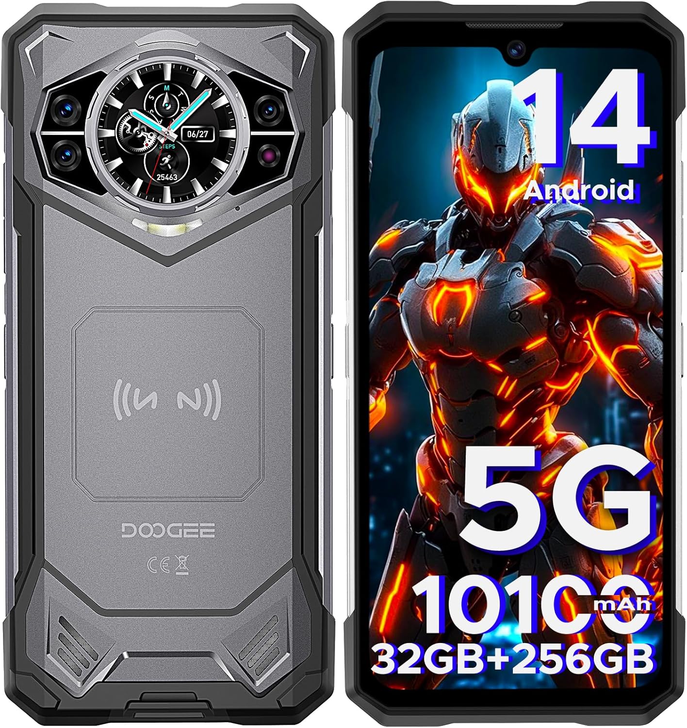 Smartphone Doogee S200 5g Robusto 32 Gb De Ram 256 Gb Rom 10100 Mah