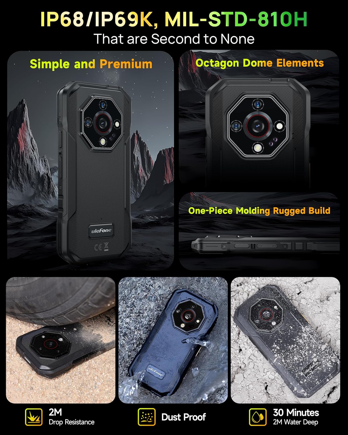 Smartphone Ulefone Armor X32 Pro 5g 16 Gb+256 Gb 5,65" 64 Mp