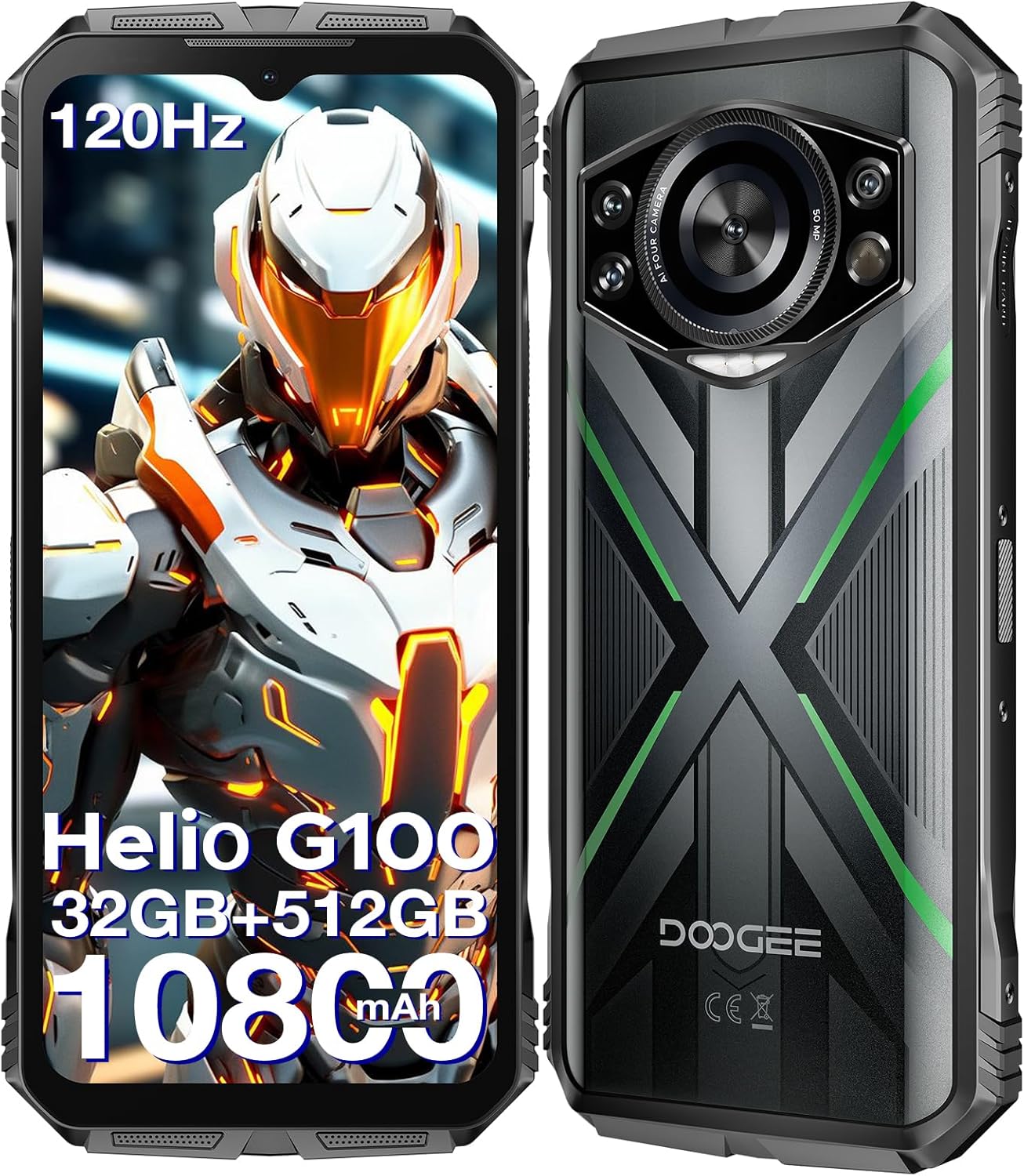 Smartphone Doogee S Cyber Pro 32 Gb+512 Gb 10800 Mah Android 14