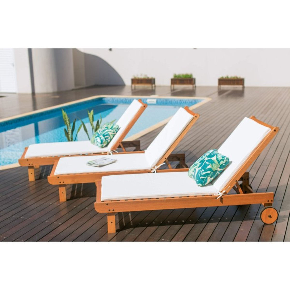 Espreguiçadeira Ipanema Mestra Móveis Polisten Jatobá