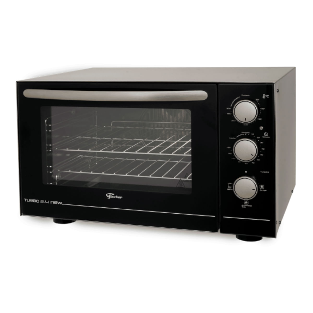 Forno Elétrico De Bancada Fischer Turbo 2.4 New 48 Litros Com Air Fryer Fischer