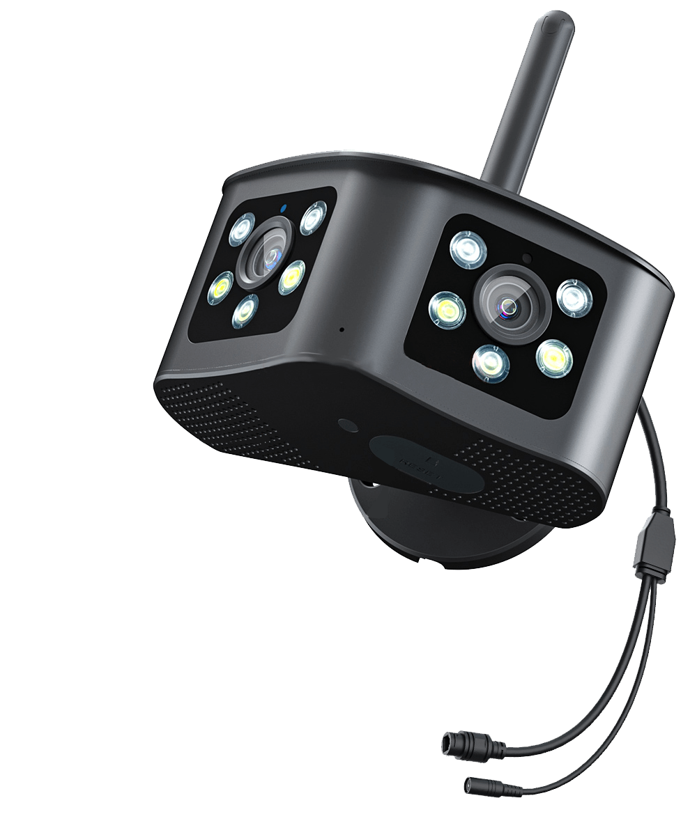 8mp Dual-lens Outdoor Segurança Wireless Ip Camera