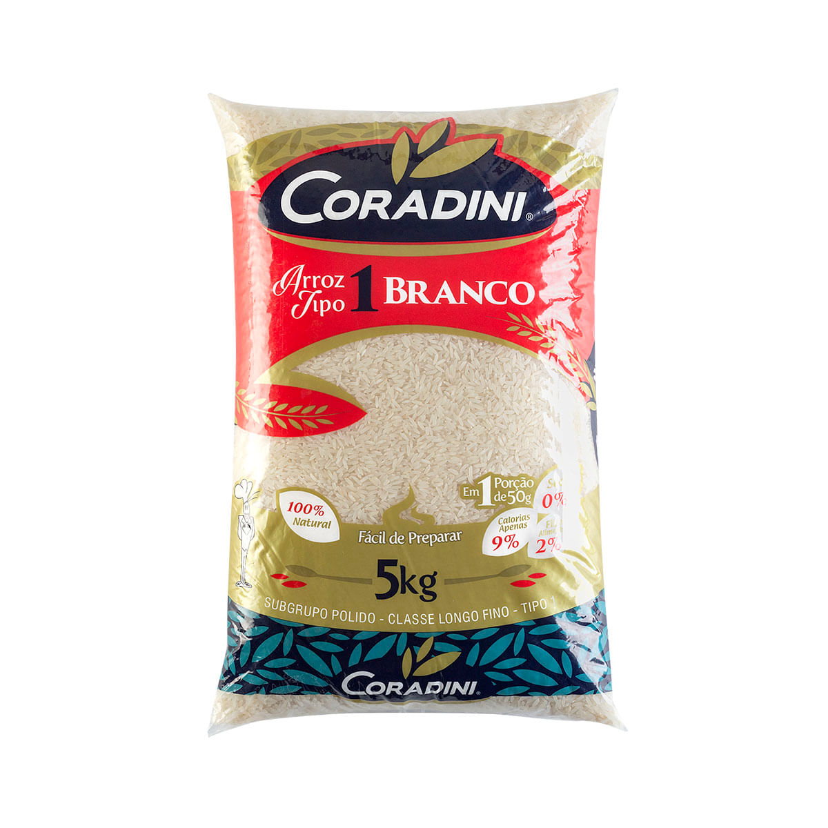 Arroz Branco Tipo 1 Coradini 5Kg