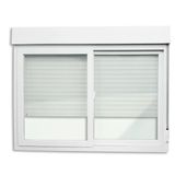 Janela Integrada Pvc 2 Folhas Vidro Liso Itec Branco