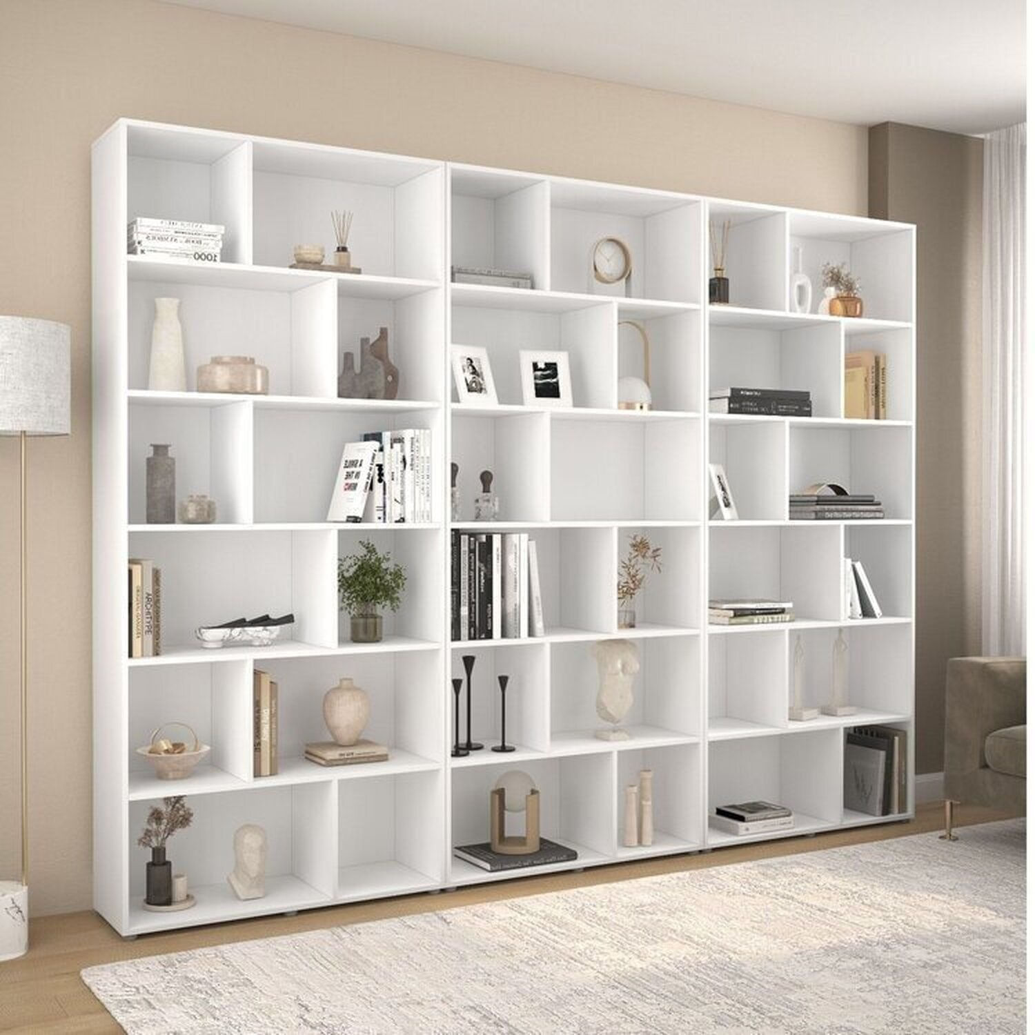 Estante 36 Nichos Xangai Branco Politorno Móveis Branco