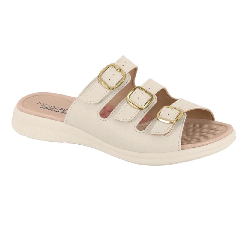 Sandalia Modare Tiras Fivela Ref 7174.122.21736 Branco Off 034