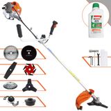 Cortador De Grama Completa À Gasolina Vulcan Vr430p 43cc 1,7hp Alta Performance Com Carretel De Nylon + Kit 7 Opções De Corte + Óleo Stihl 2 Temp