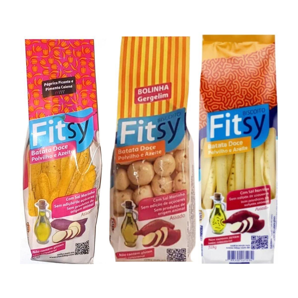Mix 3 Snacks Naturais Povilho Fitsy Crocancia E Sabor - Carrefour