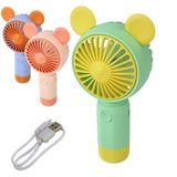 Ventilador De Mesa 17cm Recarregável Usb Color - Tudo Em Caixa