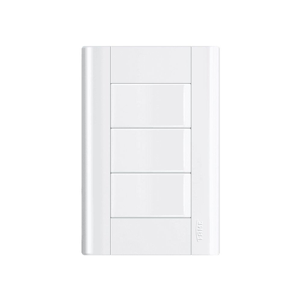 Interruptor Simples Triplo Fame Modulare Com Placa 4x2