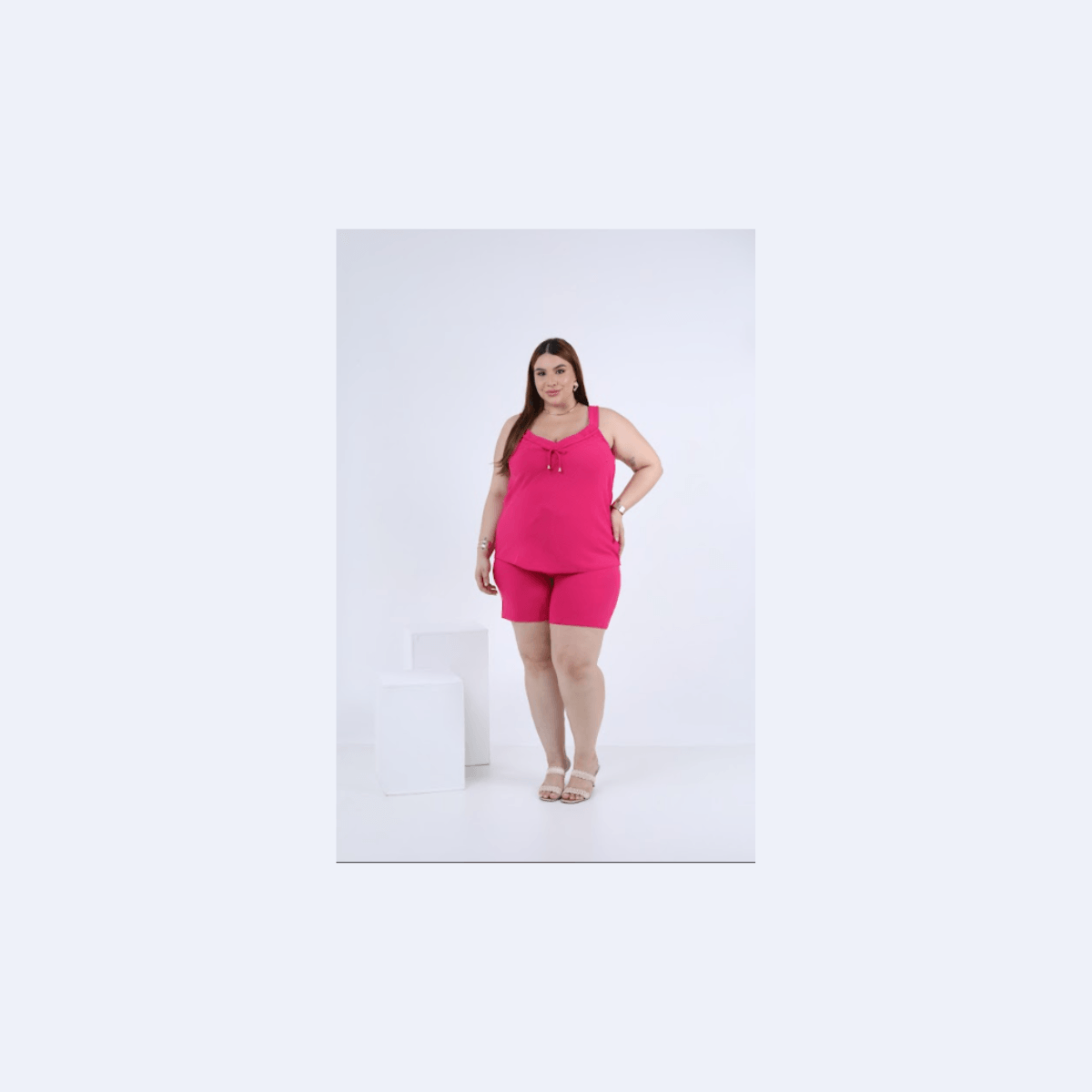 Conjunto Feminino Alça Larga Plus Size - Conforto E Estilo