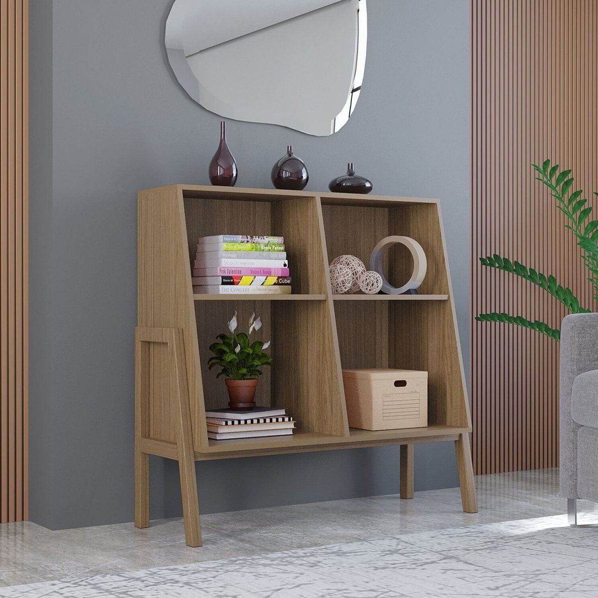 Console Angular Em Mdp 94cm X 96cm Cuby Carvalho