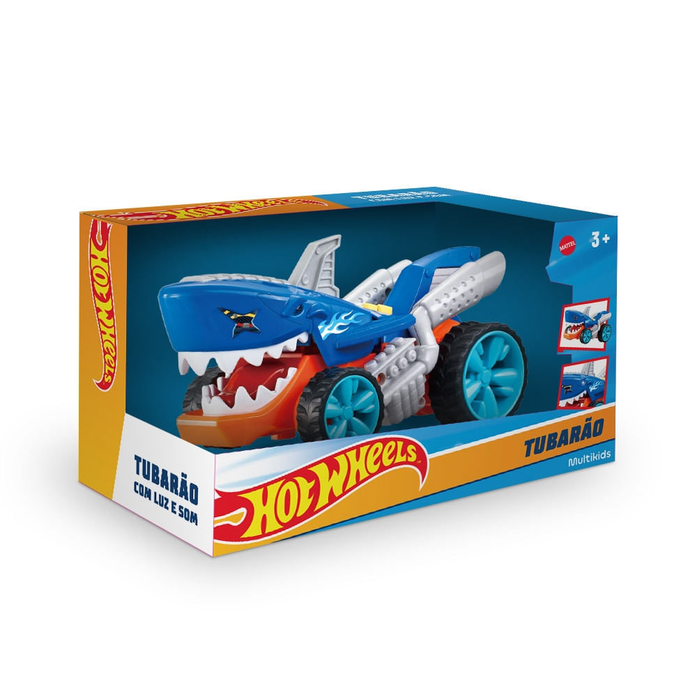 Hot Wheels Carros Tubarão Com Luz E Som - Br2483
