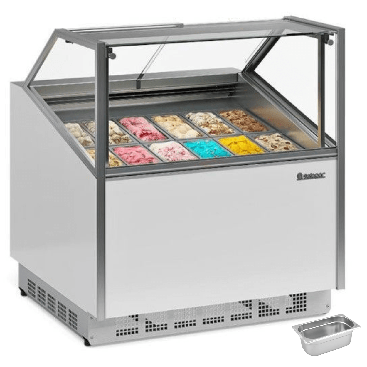 Sorveteira De Massa Gesg-12 Branca + 12 Cubas 12x16,5x36cm - Gelopar 220v Gelopar