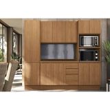 Kit Cozinha Modulada 5 Peças Ciela (2aéreo+1balcão+2paneleiros+1complemento) C5p82 Canela - Kappesberg