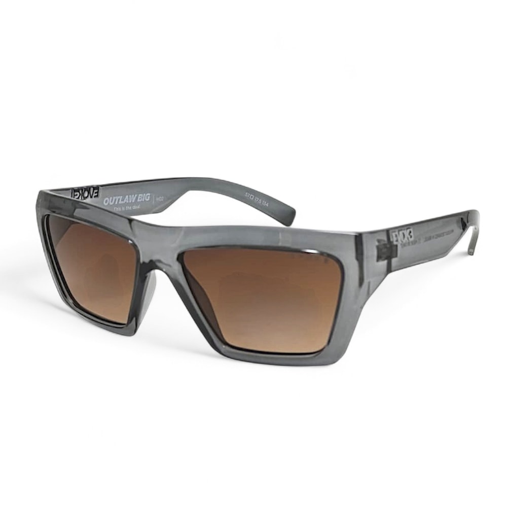 Óculos Evoke Outlaw Big H02 Crystal Gray Brown