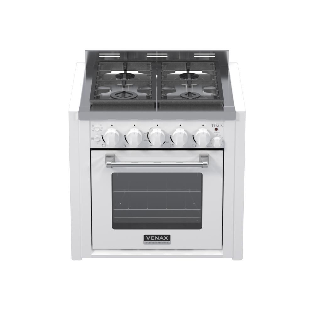 Fogão 4 Bocas de Embutir Venax Temis Branco - 110v - 34286