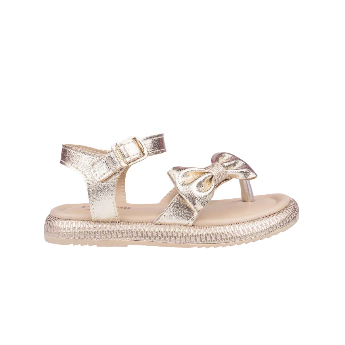 Sandalia Pampili Cora Flatform Ref 742.027 Dourado 034